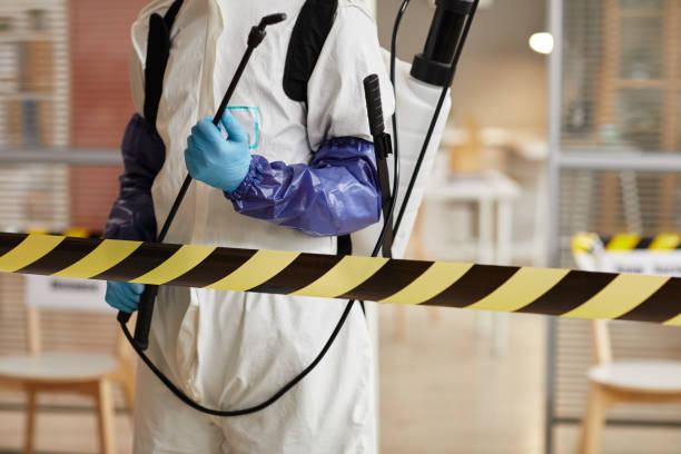 Professional Biohazard Cleanup technician working in Elrosa, MN